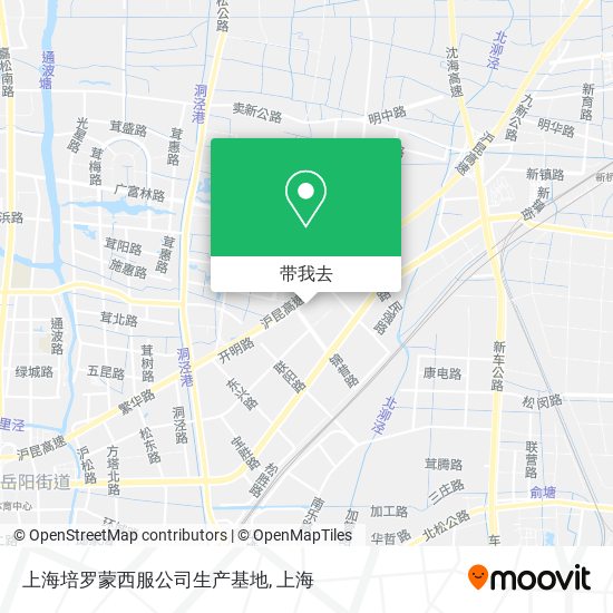 上海培罗蒙西服公司生产基地地图