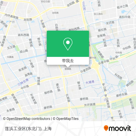莲浜工业区(东北门)地图