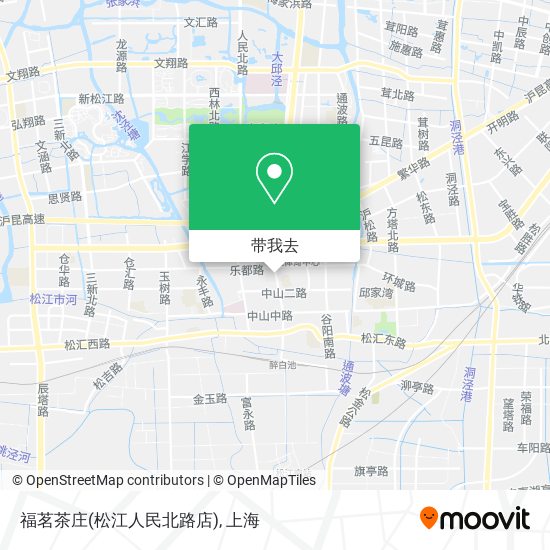 福茗茶庄(松江人民北路店)地图