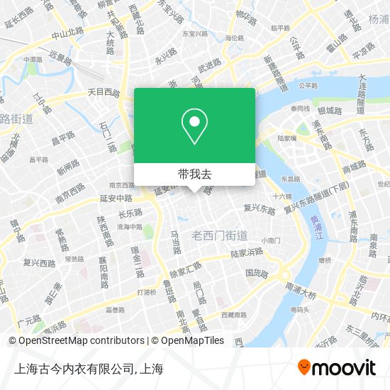 上海古今内衣有限公司地图