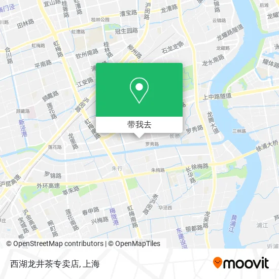 西湖龙井茶专卖店地图