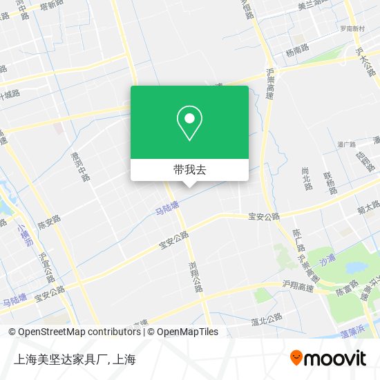 上海美坚达家具厂地图