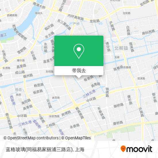 蓝格玻璃(同福易家丽浦三路店)地图