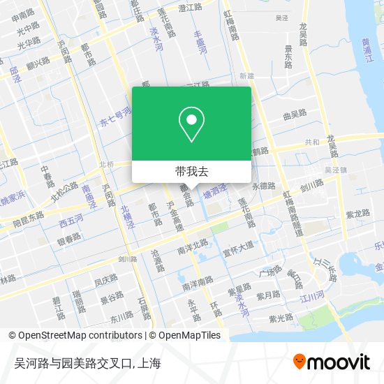 吴河路与园美路交叉口地图