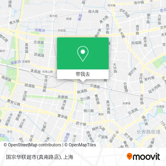 国宗华联超市(真南路店)地图
