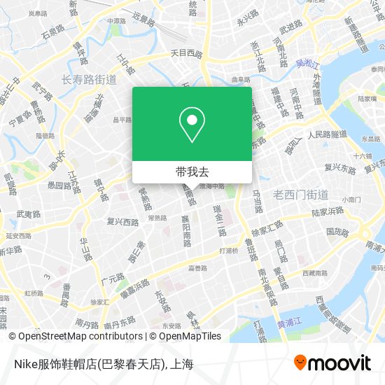 Nike服饰鞋帽店(巴黎春天店)地图