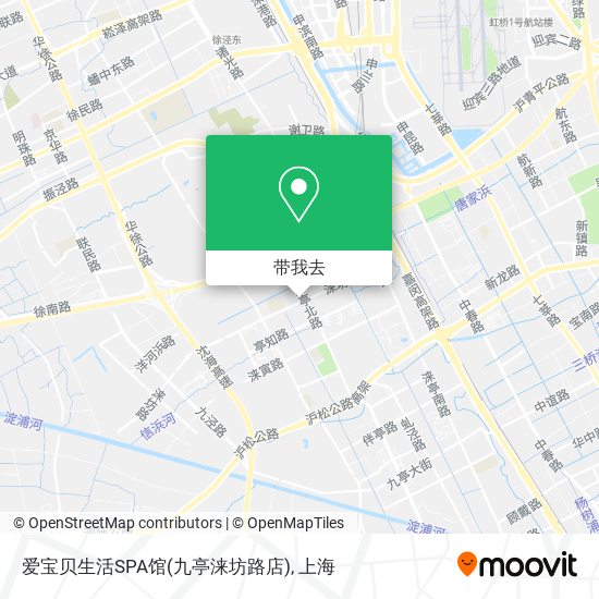 爱宝贝生活SPA馆(九亭涞坊路店)地图