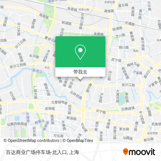 百达商业广场停车场-北入口地图