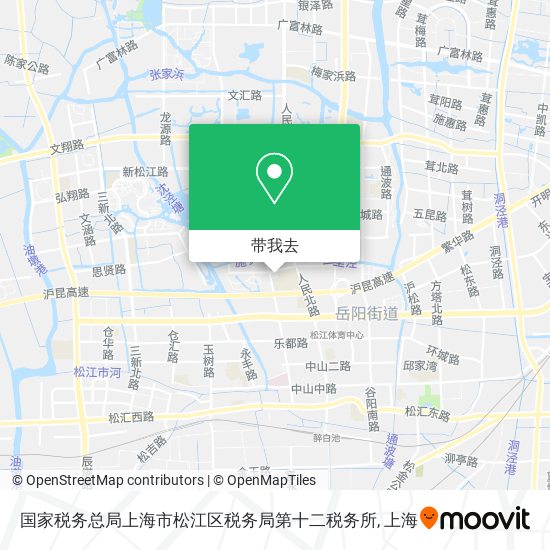国家税务总局上海市松江区税务局第十二税务所地图