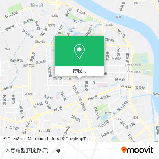 米娜造型(国定路店)地图