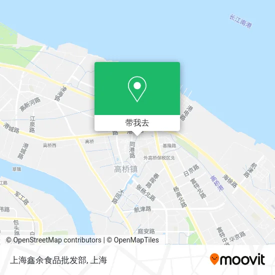 上海鑫余食品批发部地图
