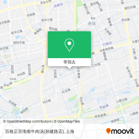 百格正宗淮南牛肉汤(孙建路店)地图