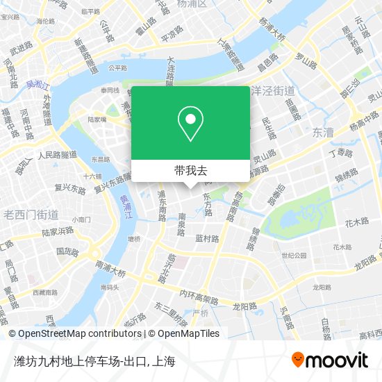 潍坊九村地上停车场-出口地图