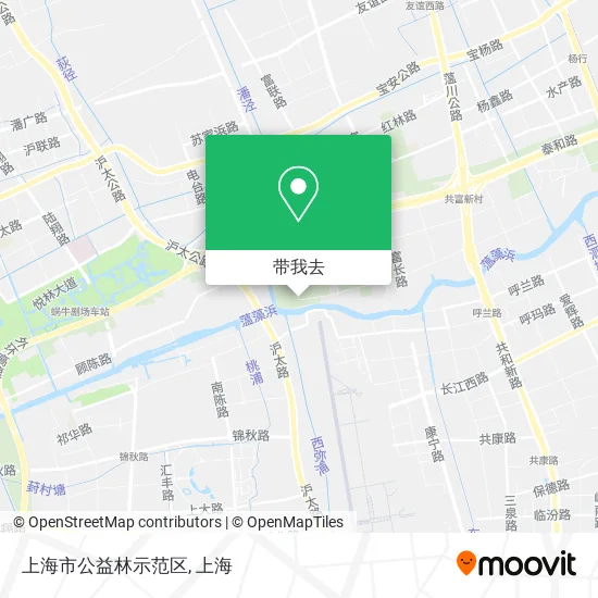 上海市公益林示范区地图