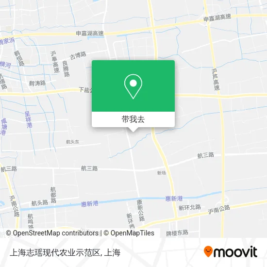 上海志瑶现代农业示范区地图
