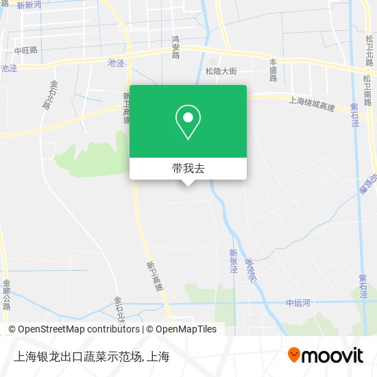 上海银龙出口蔬菜示范场地图