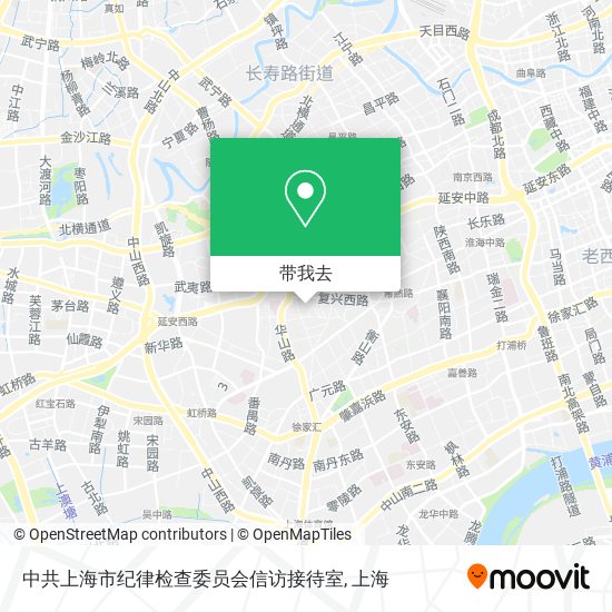 中共上海市纪律检查委员会信访接待室地图