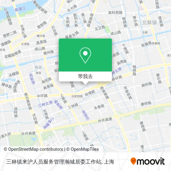 三林镇来沪人员服务管理瀚城居委工作站地图