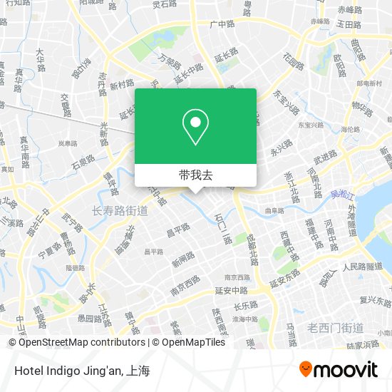 Hotel Indigo Jing'an地图