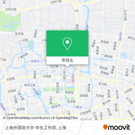 上海外国语大学-学生工作部地图