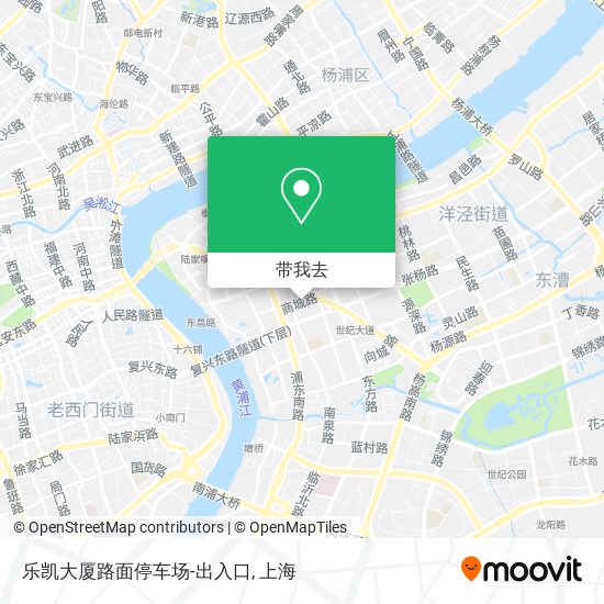 乐凯大厦路面停车场-出入口地图