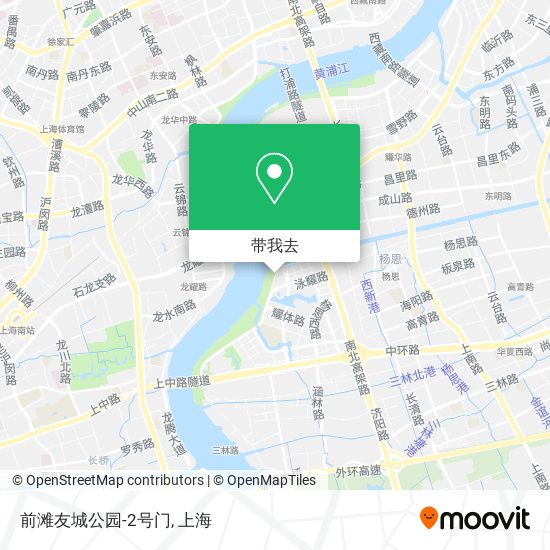 前滩友城公园-2号门地图