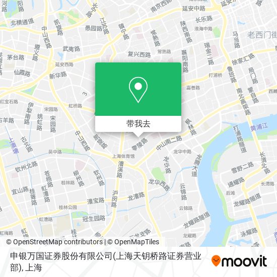 申银万国证券股份有限公司(上海天钥桥路证券营业部)地图