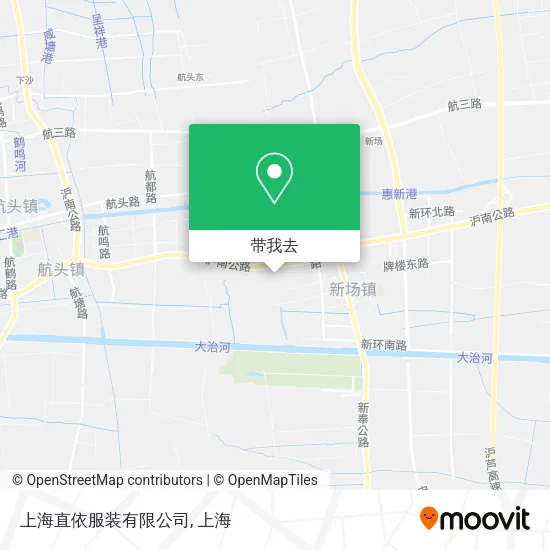 上海直依服装有限公司地图