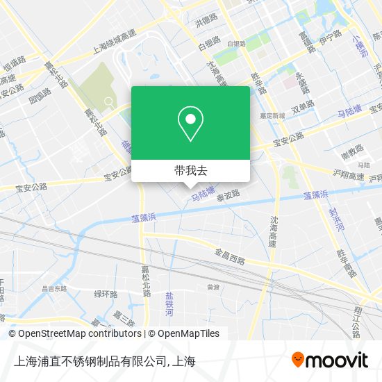 上海浦直不锈钢制品有限公司地图