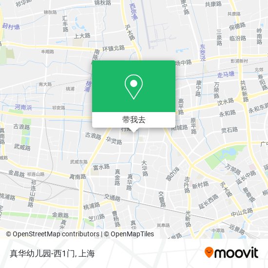 真华幼儿园-西1门地图