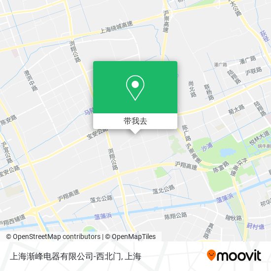 上海渐峰电器有限公司-西北门地图