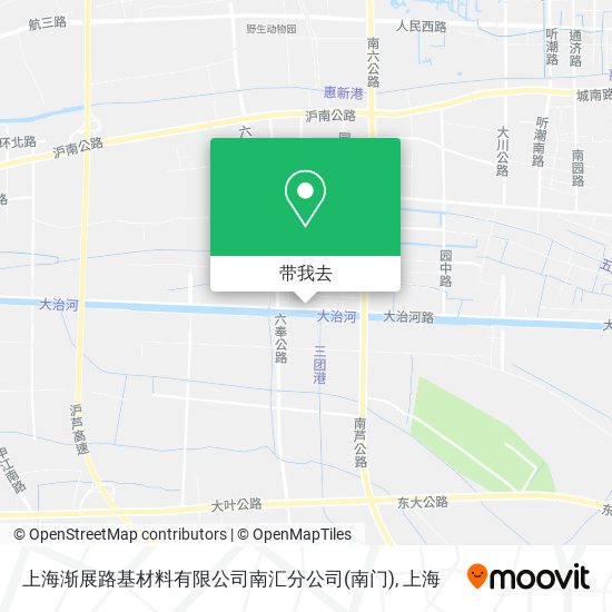 上海渐展路基材料有限公司南汇分公司(南门)地图