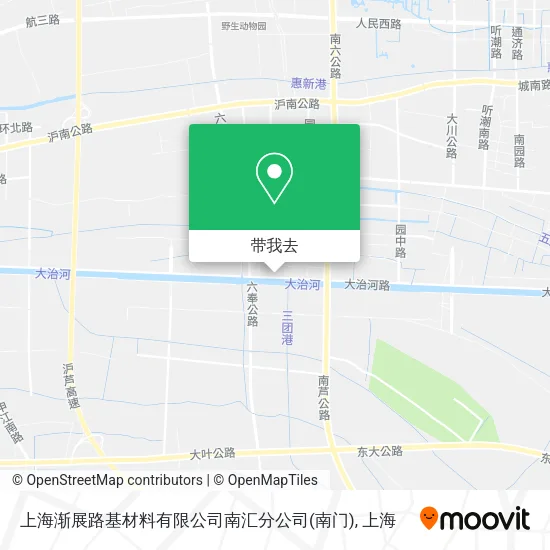 上海渐展路基材料有限公司南汇分公司(南门)地图