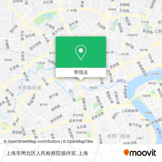 上海市闸北区人民检察院接待室地图