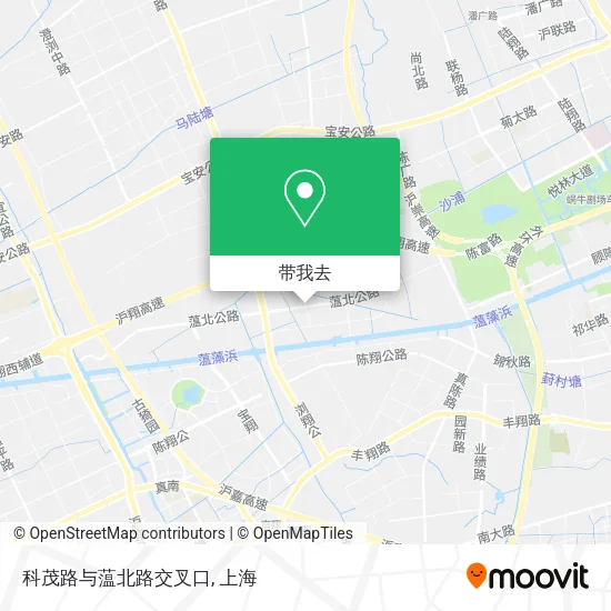 科茂路与蕰北路交叉口地图