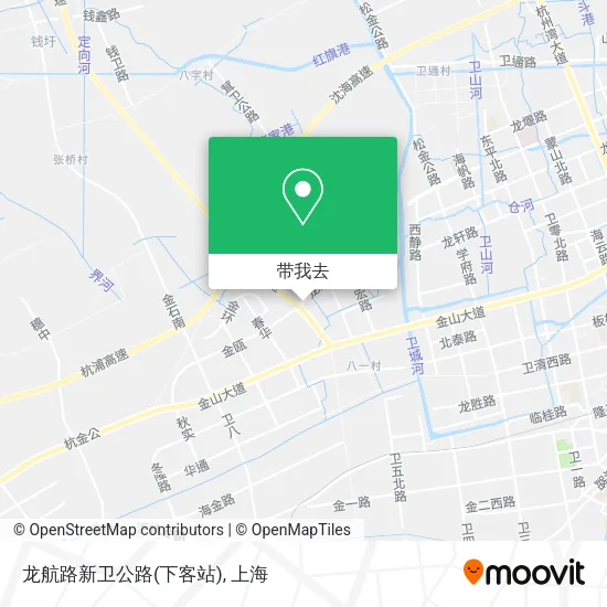龙航路新卫公路(下客站)地图