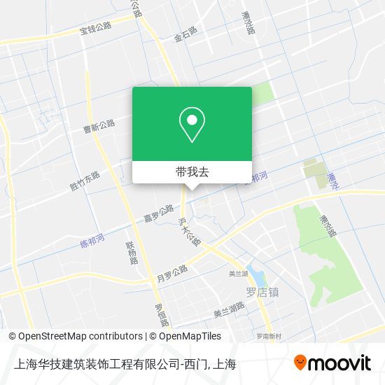 上海华技建筑装饰工程有限公司-西门地图