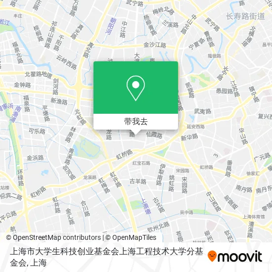 上海市大学生科技创业基金会上海工程技术大学分基金会地图