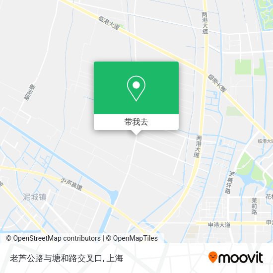 老芦公路与塘和路交叉口地图