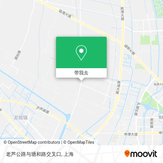 老芦公路与塘和路交叉口地图