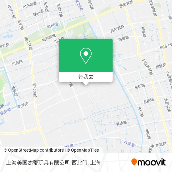 上海美国杰蒂玩具有限公司-西北门地图