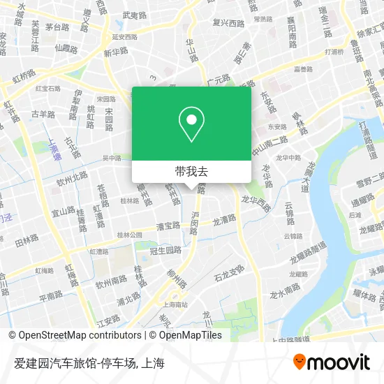 爱建园汽车旅馆-停车场地图