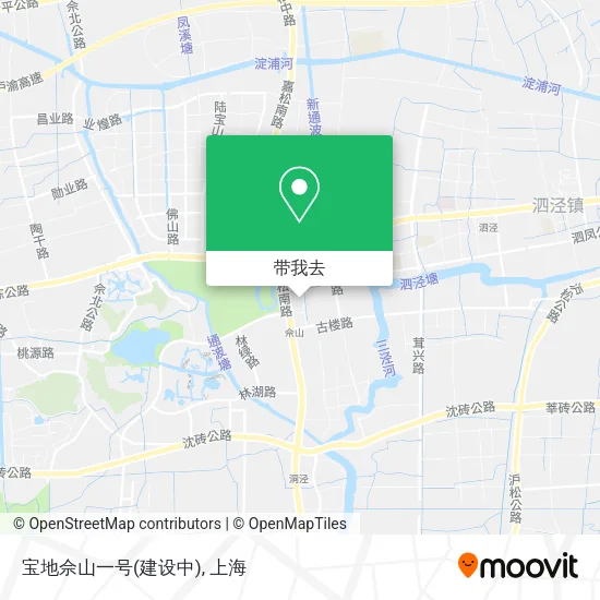 宝地佘山一号(建设中)地图