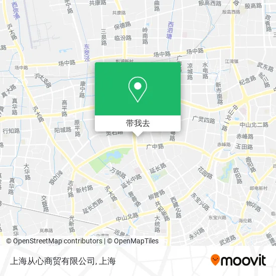 上海从心商贸有限公司地图