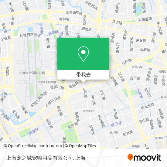 上海宠之城宠物用品有限公司地图