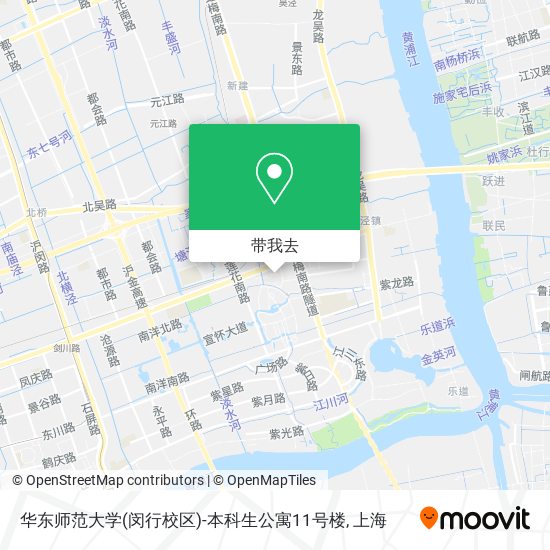 华东师范大学(闵行校区)-本科生公寓11号楼地图