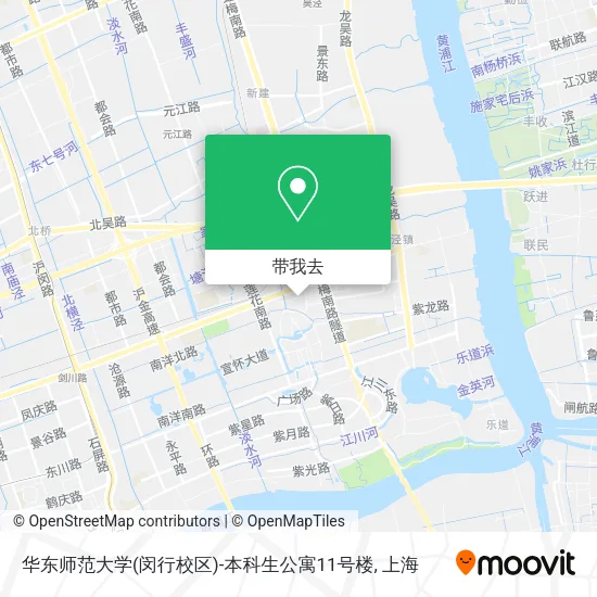 华东师范大学(闵行校区)-本科生公寓11号楼地图