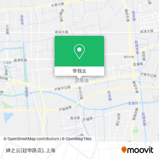 婵之云(赵华路店)地图