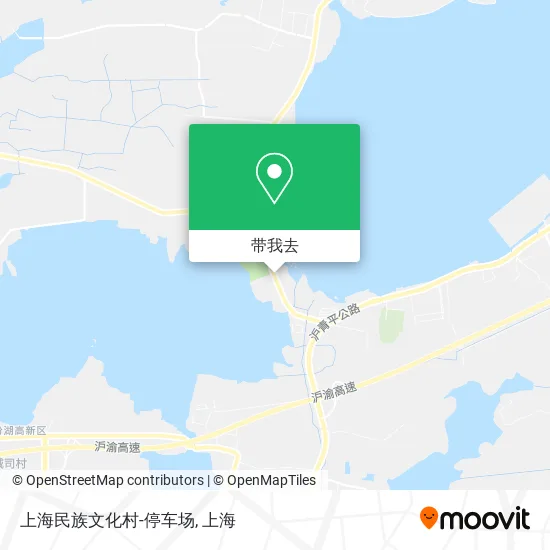 上海民族文化村-停车场地图