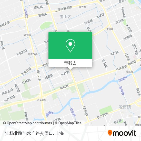 江杨北路与水产路交叉口地图